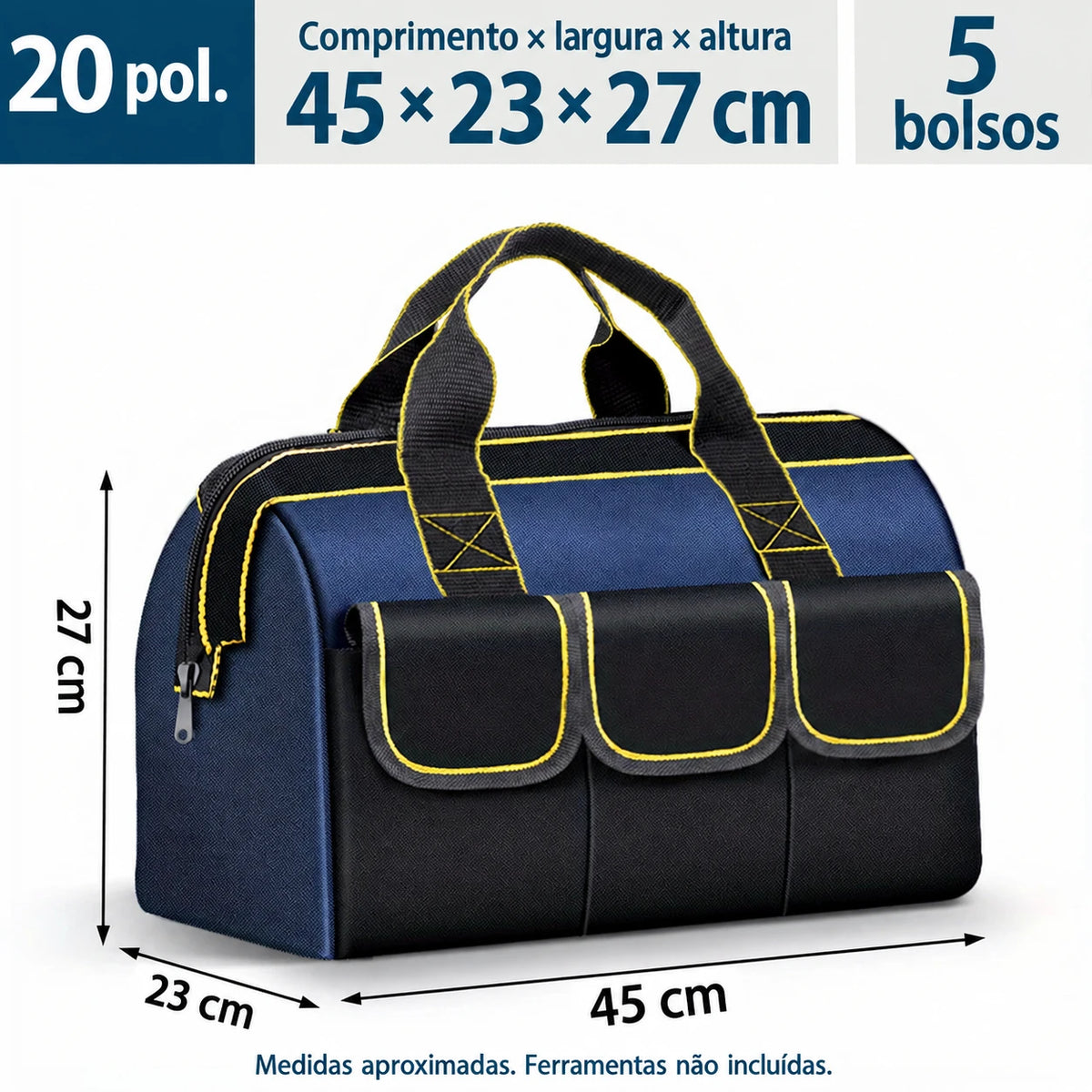 MestrePro 20in Promotion — 45 × 23 × 27 cm e 5 bolsos