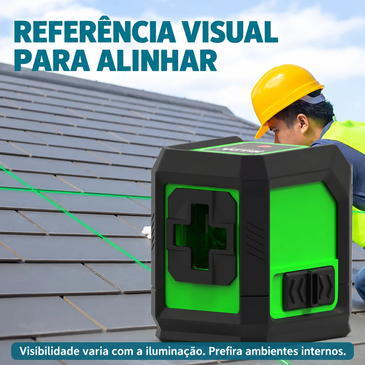 Referência de alinhamento com visibilidade dependente da iluminação